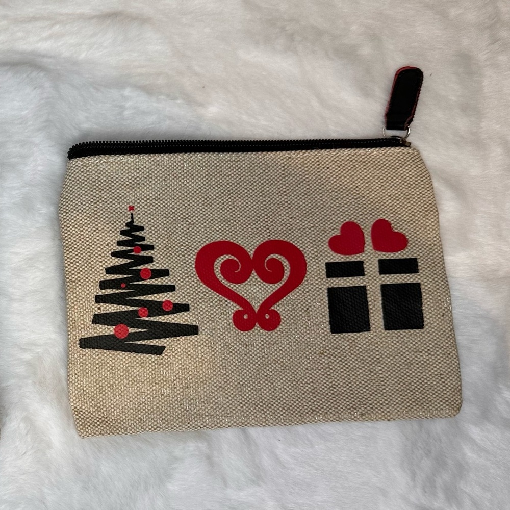 NWT Brighton Ho Ho Ho Holiday Canvas Pouch - Picture 4 of 4